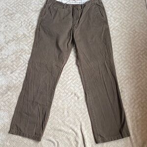 Eddie Bauer Pants Men’s 36x36 Brown Chino MEASURES 36x34 100% Cotton Legend Wash